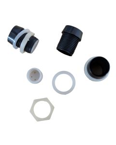 8mm LED Bezel / Holder – Black (plastic)