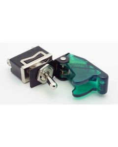 Switch / Toggle Cover or Guard - Translucent / Clear Green