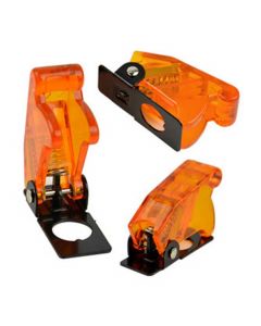 Switch / Toggle Safety Cover or Guard - Translucent / Clear Orange / Amber