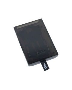 Xbox 360 Slim Hard Drive Shell Case Black/Smoke - Translucent/Clear