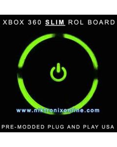 Custom Xbox 360 SLIM Ring of Light (ROL or RF Module) Pre-Modded - Green