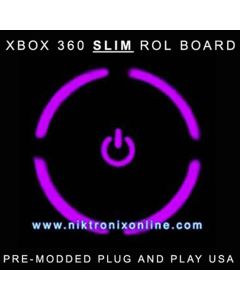 Custom Xbox 360 SLIM Ring of Light (ROL or RF Module) Pre-Modded - UV/Purple