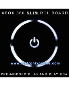Custom Xbox 360 SLIM Ring of Light (ROL or RF Module) Pre-Modded - White
