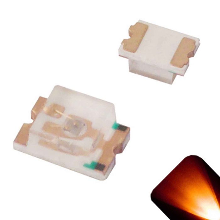 Ultra Bright 1210/3528 LED Pack of 10 PLCC-2 SMD Amber/Orange 