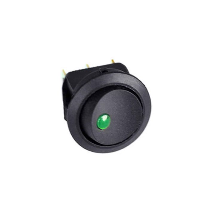 25mm Car Round Dot Blue LED Light Rocker Toggle Switch 12V 25A UK
