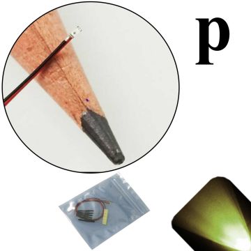 12v 0402 Pico SMD Wide Angle Pre-Wired Warm / Soft White LED - Ultra Bright - 5 Pack - (10v, 11v, 12v, 13v, 14v, 15v, 16v, 17v, 18v)