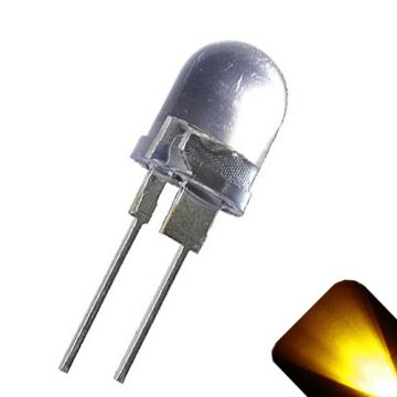 10mm Yellow / Gold LED - Ultra Bright .5 Watt