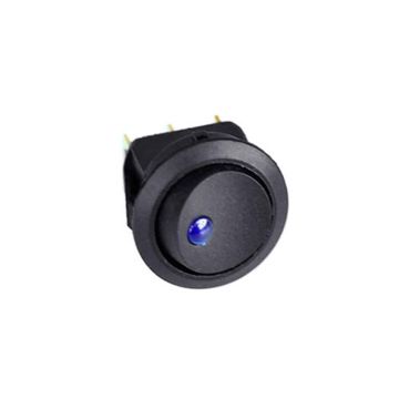 SPST - 12v (Volt) LED Lit Rocker Switch / Toggle - Blue LED