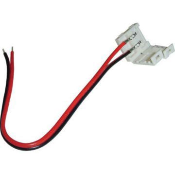 5050 LED Strip Connector with Pigtail - 10mm Width - Single Color