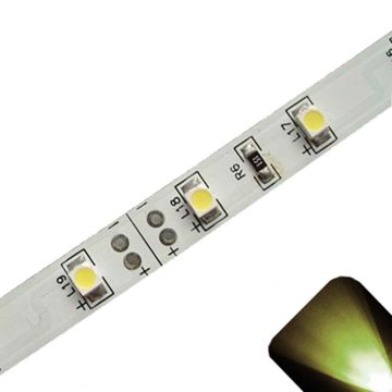 Warm/Soft White - PLCC2/3528 12V LED Strip - Adhesive Backing - 5m Roll / Reel