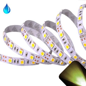 Warm/Soft White - PLCC6/5050 12V LED Strip - Adhesive Backing - Waterproof - 5cm Section