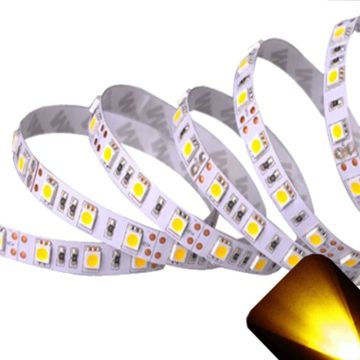 Yellow/Gold - PLCC6/5050 12V LED Strip - Adhesive Backing - 5cm Section
