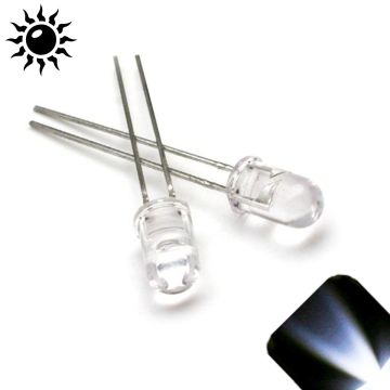 5mm Cool / Clear White - Ultra Bright .5 Watt