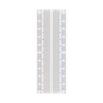 Full-Size Solderless Breadboard - 830 Tie Points with Power Rails (6.5 x 2.2 inch)