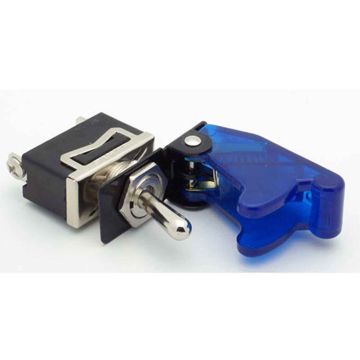 Switch / Toggle Cover or Guard - Translucent / Clear Blue