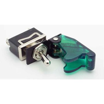 Switch / Toggle Cover or Guard - Translucent / Clear Green