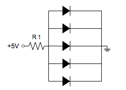 Wiring LEDs in parallel with one resistor