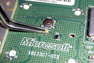 Xbox 360 Middle Solder Light on ROL Board