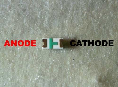 0603 SMD LED Anode Cathode Positive Negative